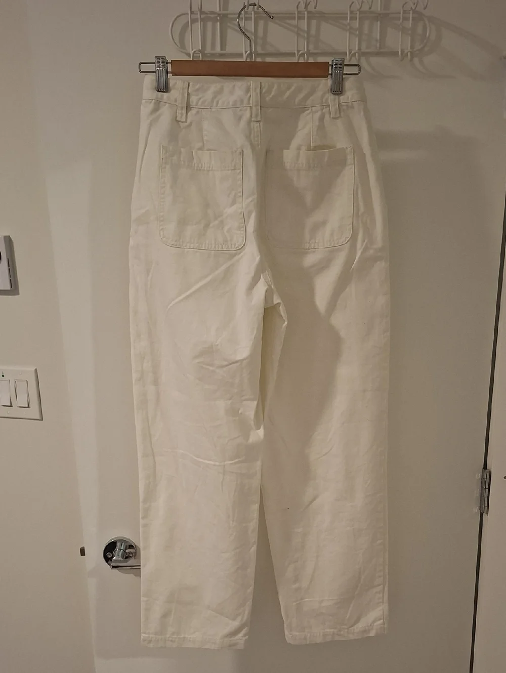 Sunday Best Classic White/Cream "Jaden" Straight-leg Chino Pants (Size US 4) - Picture 5 of 9